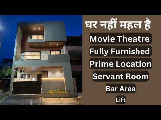 VN98 | 4 BHK Ultra Luxury Fully Furnished Modern Architectural Design Villa For Sell In Indore