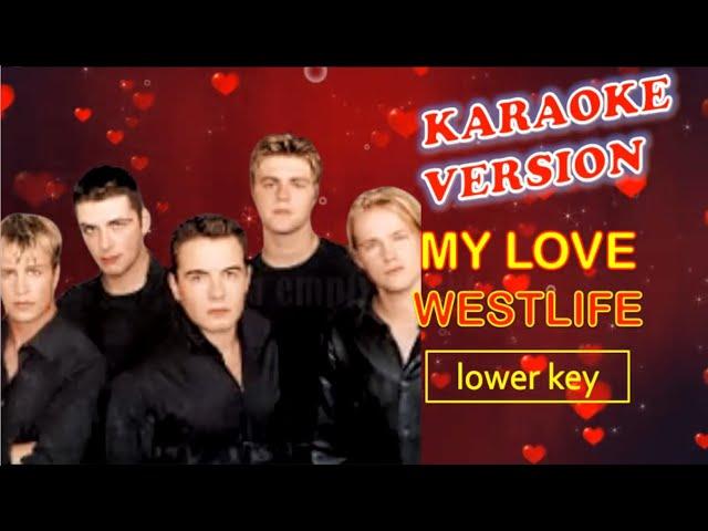 MY LOVE by Westlife - Karaoke Version, Lower Key