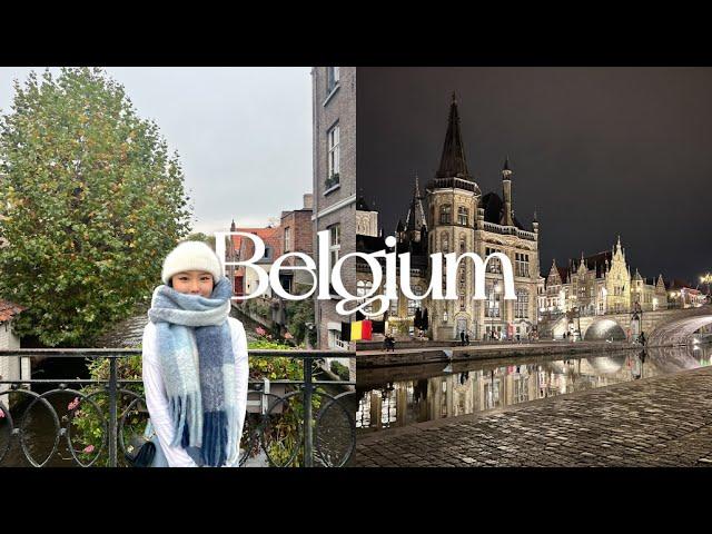  From Brussels to Bruges and Ghent! Belgium 2 nights 3 days trip Vlog | Paris exchange student