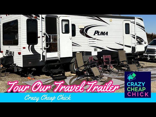 Come Tour My Travel Trailer! Crazy Cheap Chick Saves Money While Traveling.