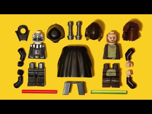 LEGO Obi-Wan Kenobi VS. Darth Vader Epic Fight | Unofficial Minifigure | Star Wars