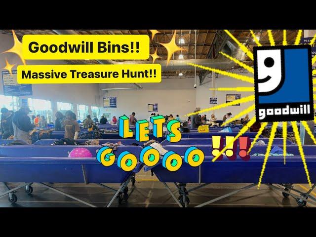 Let’s Go To Goodwill Bins!!! Treasure Hunting Thru 100s of BINS! & DESIGNER Shoes?! Thrift With Me!