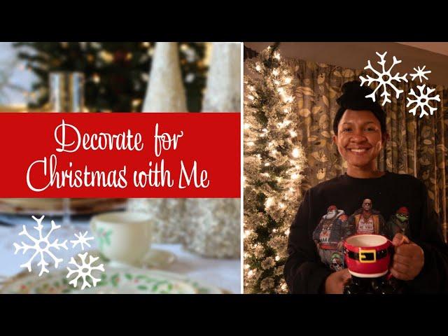 Decorate With Me / Christmas Decor 2024/ Natural Christmas Tree/ Christmas Tablescape / NC Vlog