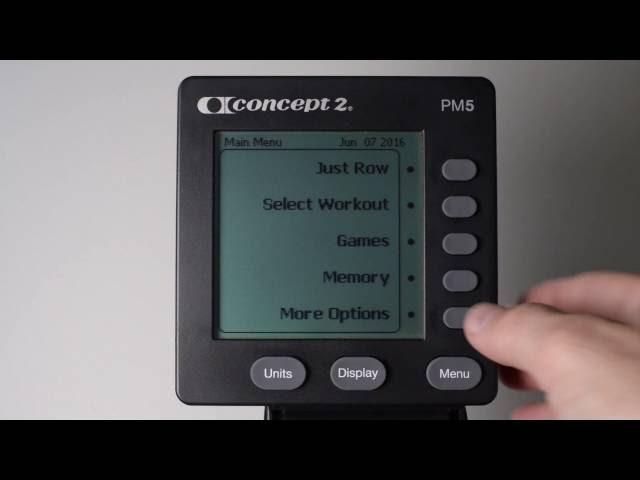 Concept2 RowErg® PM5 – how to connect a heart rate monitor belt