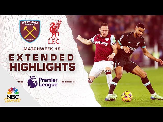 West Ham United v. Liverpool | PREMIER LEAGUE HIGHLIGHTS | 12/29/2024 | NBC Sports