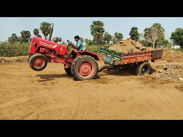 Mahindra 415 di tractor goes to stone loading with JCB | mohantractor'slife