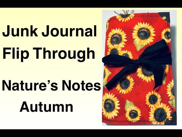 Junk Journal Flip Through | Joey Cardmaker | Nature's Notes: Autumn