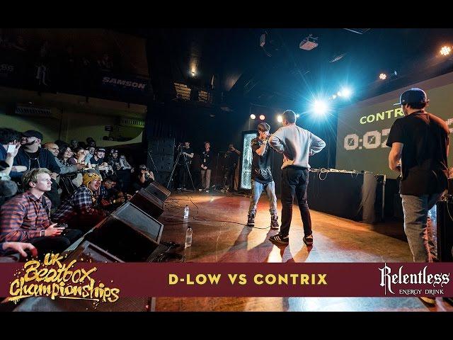 D-Low vs Contrix - Solo Semi Final - 2016 UK Beatbox Championships