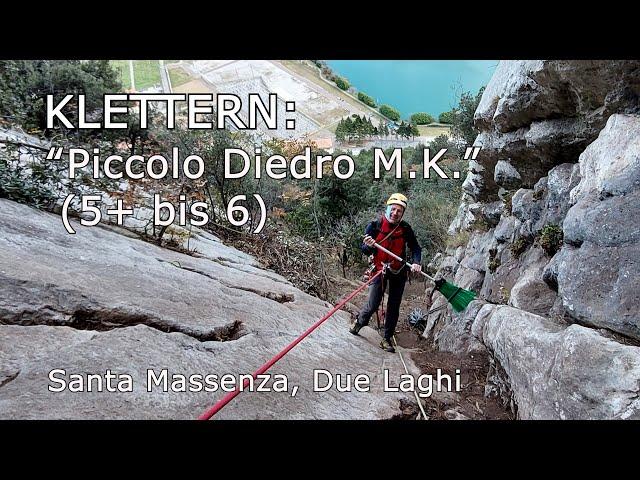 Klettern: “Piccolo Diedro M.K.” (5+ bis 6)  Santa Massenza, Due Laghi - Erschließung/Porträt Ernst