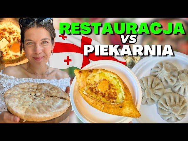 CHINKALI I CHACZPURI w restauracji vs piekarni?! | JEDZENIE WARSZAWA