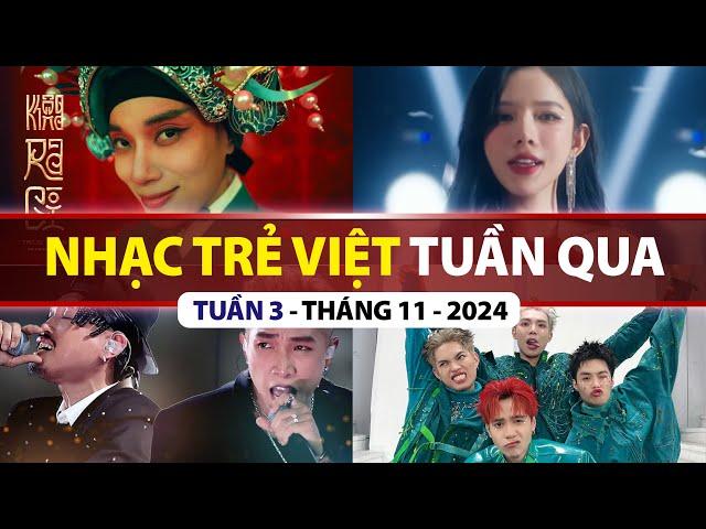 TOP VPOP NHIỀU LƯỢT XEM NHẤT TUẦN QUA | TUẦN 3 - THÁNG 11 (2024)