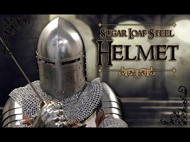 Keep safe with the SUGAR LOAF STEEL HELMET!  - Medieval Collectibles