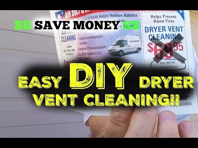 DIY Dryer Vent Duct Cleaning