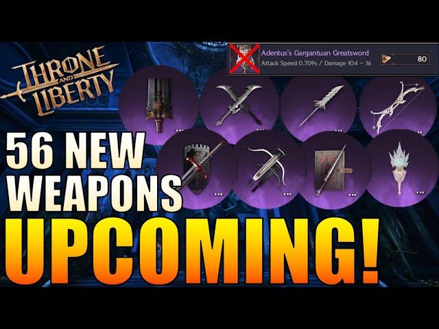 Throne and Liberty - All Upcoming Tier 2 Weapons! (t1 worthless) New Archboss Weapons!