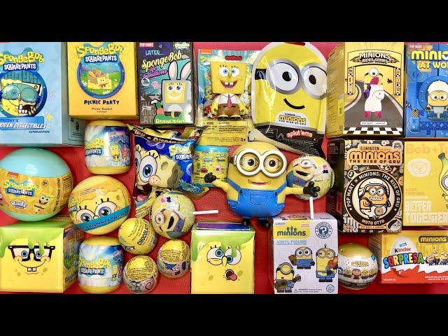 ASMR Spongebob VS Minions Satisfying Collection Unboxing no talking