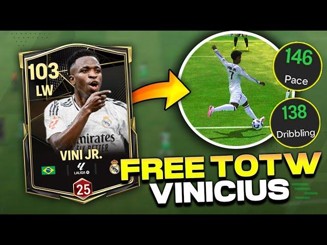 FREE TOTW VINICIUS JR is Insane - FC Mobile ⁉️