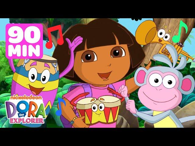 Dora FULL EPISODES Marathon! ️ | Musical Episodes - 90 Minutes! | Dora the Explorer