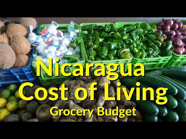 Nicaragua GROCERY BUDGET | Cost of living in NICARAGUA | Grocery budget for 1 week - 2 adults