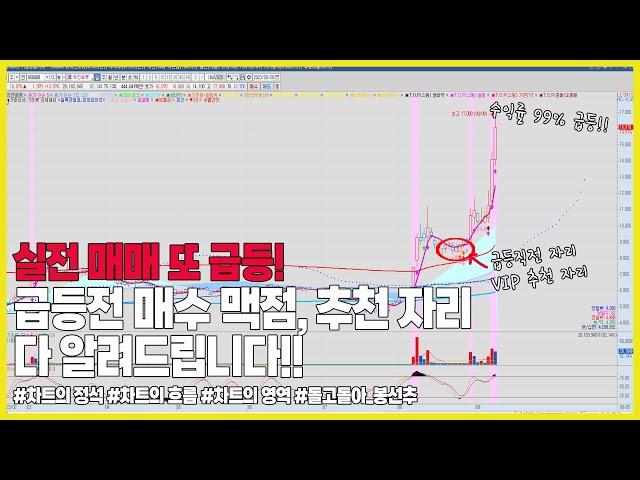 [BEST] [차트의정석 일봉 3-2번자리]  양사부 추천 종목 또 급등! 급등전 매수 자리 바로 여기입니다 #차트의정석 #양사부 #유진로봇