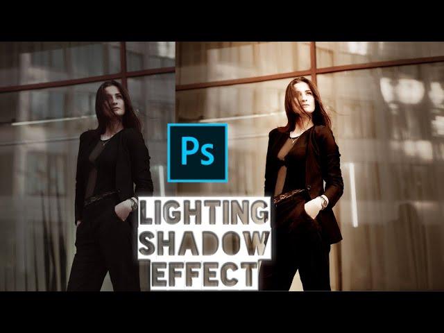 How to lighting shadow effect in Photoshop 2021 | #shorts