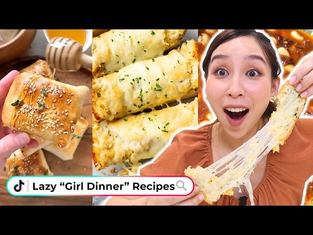 I Tried Viral Lazy Dinner Recipes *girl dinner* ️