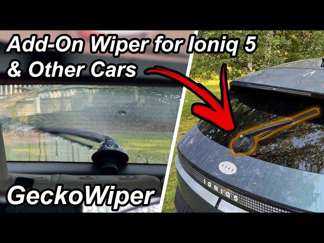 GeckoWiper Released to Solve Ioniq 5's Most Common Complaint | Wireless Rear Wiper