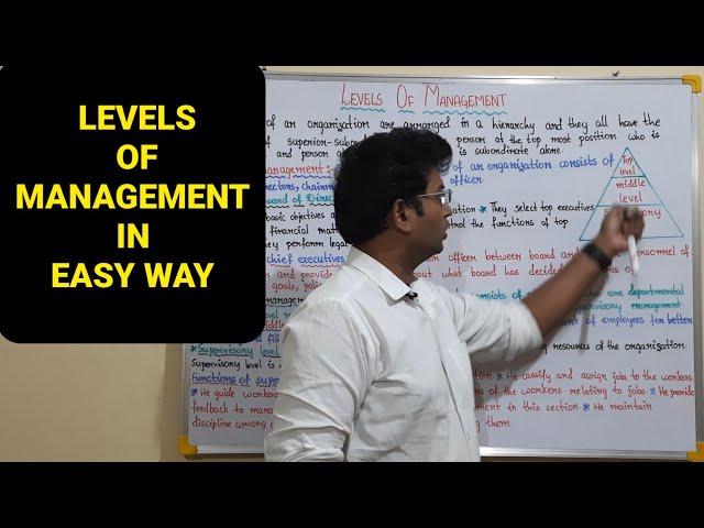 levels of management |top level management middle level management supervisory level of management