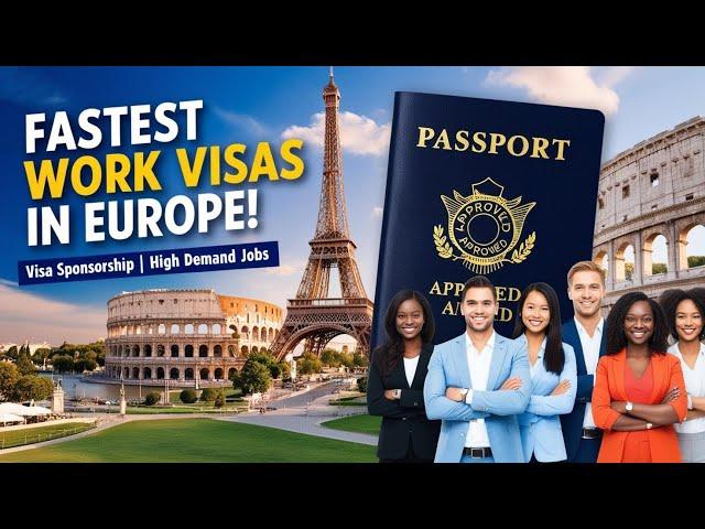 FASTEST Work Visas in Europe 2025  | No IELTS , No Sponsorship Fees”