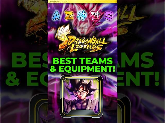 LL GOKU BLACK ROSÉ TRANSFORMING! BEST TEAMS & EQUIPMENTS! 