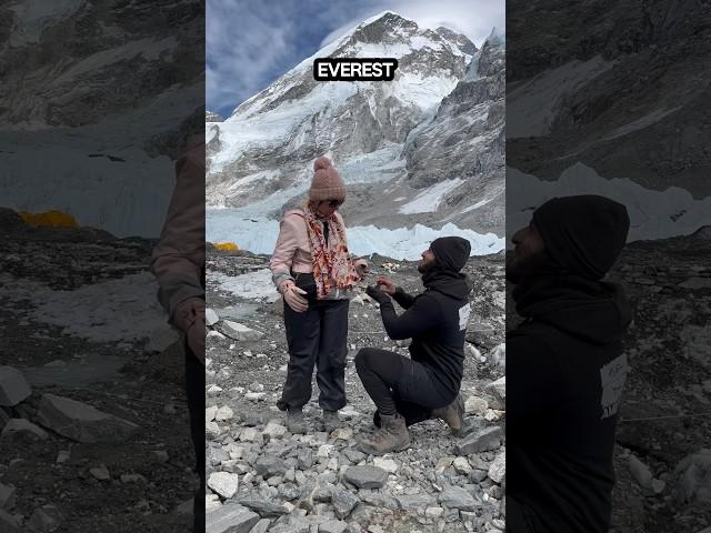 Proposing at Everest Base Camp! 