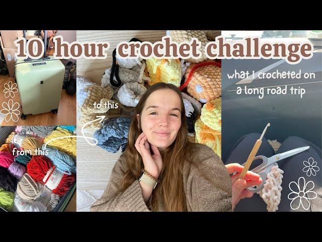 How much can I crochet on a 10 hour roadtrip?/  Etsy order , spring amigurumi , travel essentials