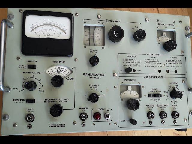 Radiometer Wave Analyzer Type FRA3 10Hz to 60kHz 1965 test and teardown