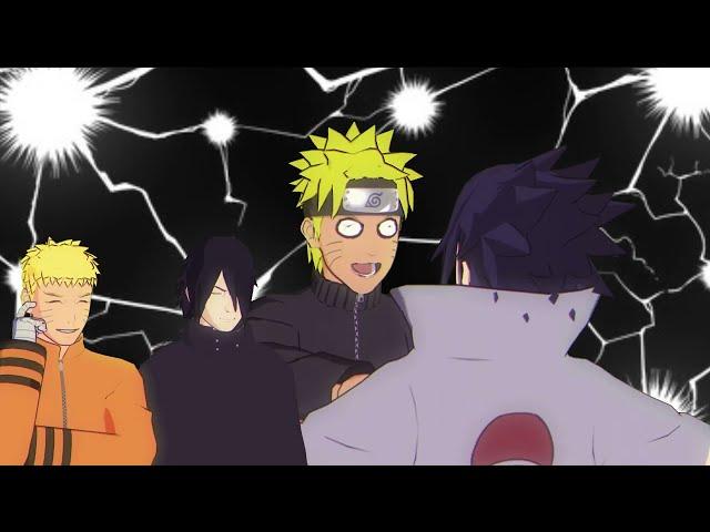 Naruto and Sasuke met their past selves...