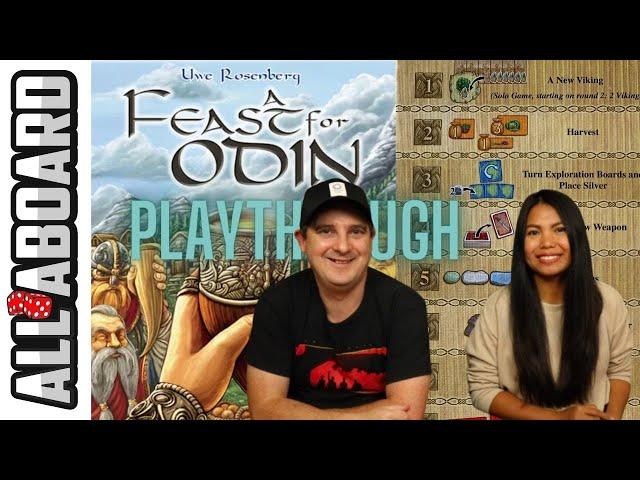 A FEAST FOR ODIN | Board Game | 2-Player Playthrough | It Takes A Pillage