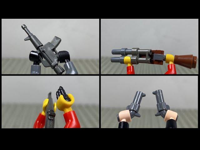 Lego first person stop motion weapons tests - Part 1