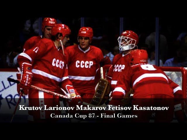 The Green Unit Пятёрка Ларионова - Canada Cup 87 Final Games Highlights