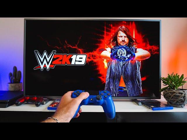 WWE 2K19- PS4 POV Gameplay Test, Unboxing