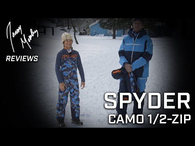 Jonny Moseley Reviews: 24/25 Spyder Camo Youth 1/2-Zip Mid-Layer