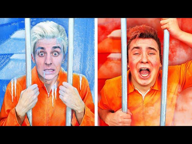 COLD vs HOT Prison Challenge !