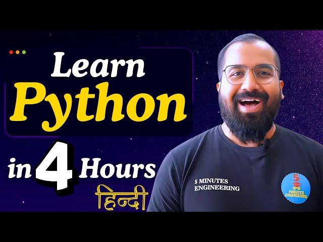 Python Tutorial for Beginners | Learn Python in 4 Hours | In Hindi