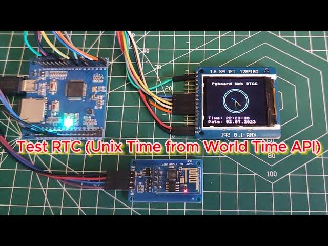 Test Web RTC Unix Time from World Time API #arduinoproject  #arduino #electronicproject