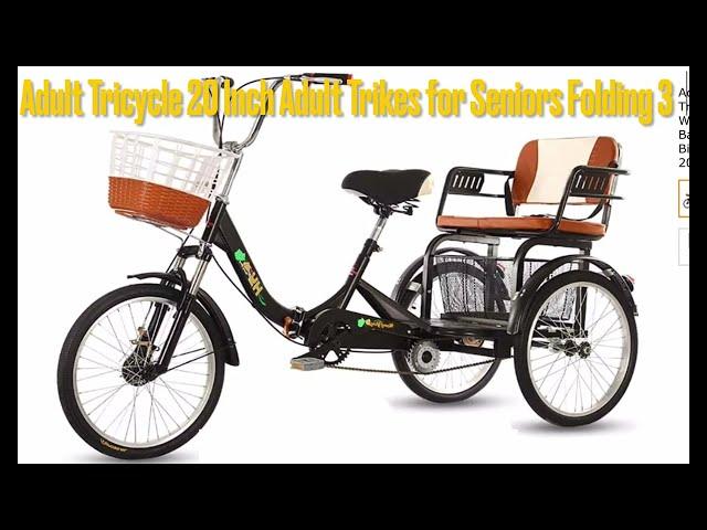 Adult Tricycle 20 Inch Adult Trikes for Seniors Folding #vente #sale and #rental #2023