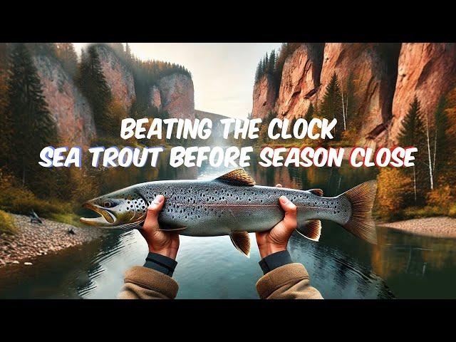 Spinning Fishing Challenge - Last Adventure Hooking a Stunning Sea Trout Before the Salmon Run