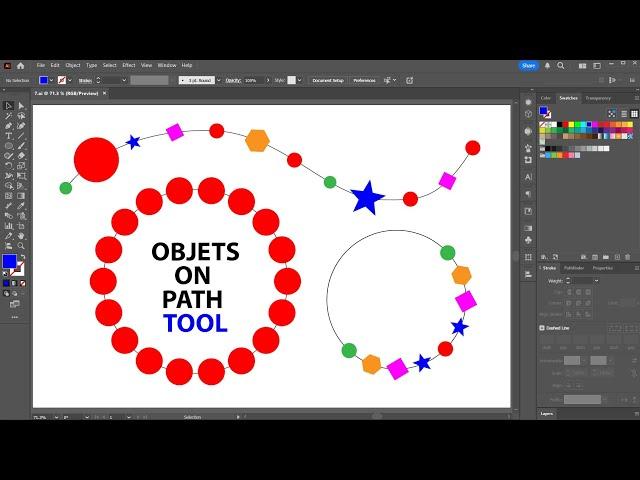 How to Use the New Objects on Path Tool in Adobe Illustrator