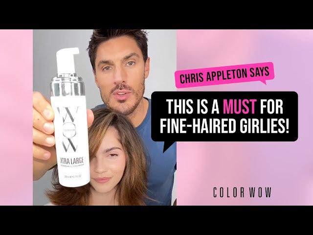 Chris Appleton's Top Tips: How to Use Xtra Large to Add Volume to Flat Hair