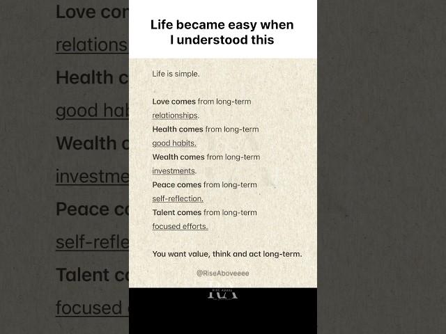 Life became easy ️ #growth #motivation #selfimprovement #quotes #dailymotivation #mindset