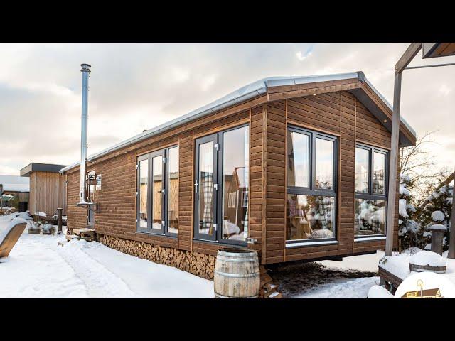 DISCOUNT TINY HOUSE 2023! 50m² mit WINTERGARTEN KÜCHE BAD BETT HEIZUNG ELEKTRIK FENSTER TÜREN