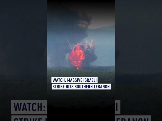 WATCH: MASSIVE ISRAELI STRIKE HIT SOUTHERN LEBANON