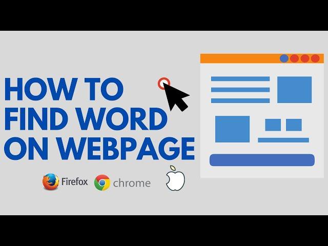 How to Find Word on a Webpage in Chrome, Firefox, Edge Browsers