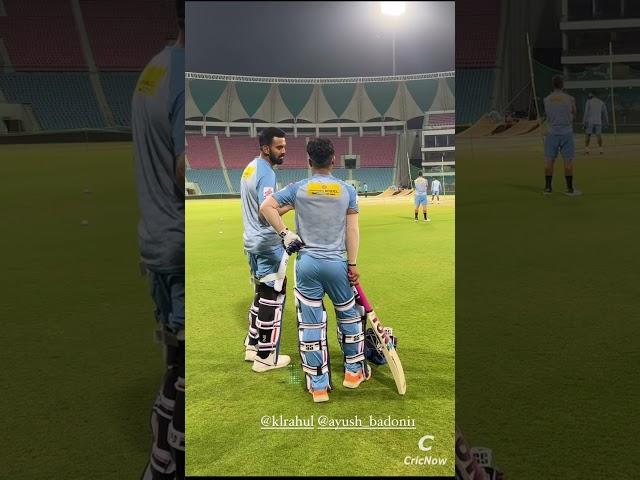 KL Rahul Batting Tips to Ayush Badoni